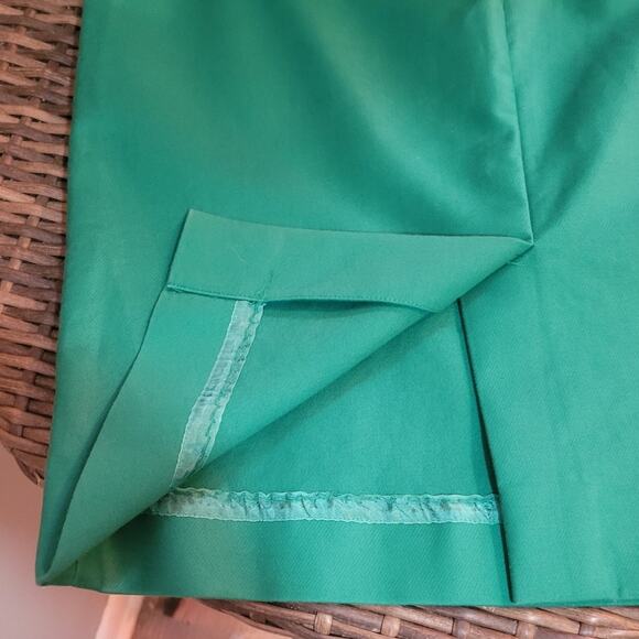 J Crew Womens No. 2 Pencil Skirt Size 4 Green Cotton Blend Career Church Office - Picture 3 of 10